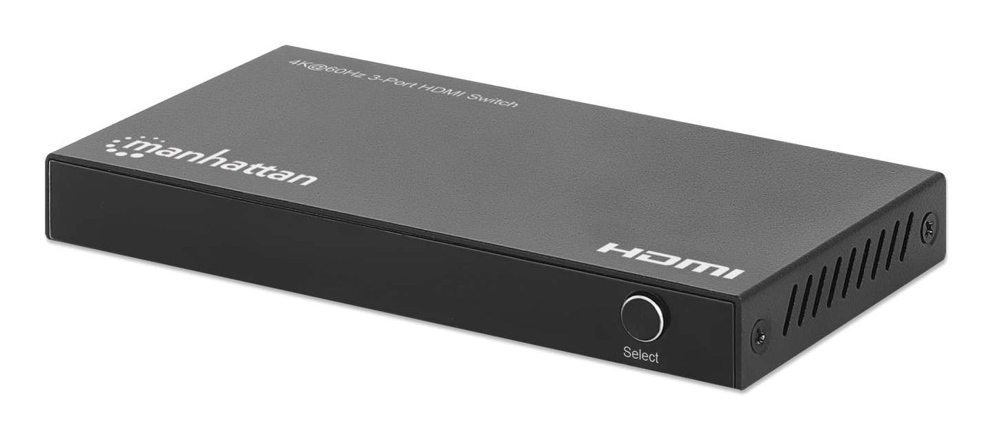 Switch HDMI de 3 puertos 4K (208222) MANHATTAN - Switch HDMI de 3 puertos 4K (208222) MANHATTAN -